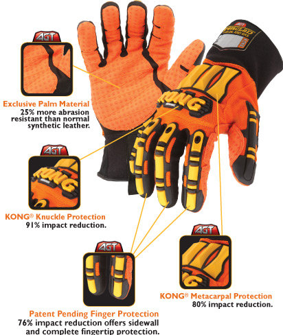 KONG IMPACT RESISTANT GLOVES