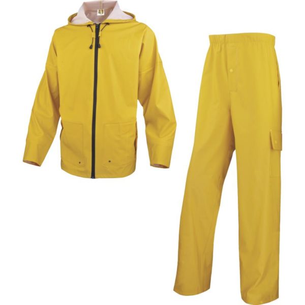 RAIN SUIT MIXED POLYURETHANE-COATED POLYESTER SUPPORT EN850 â Safety Equips